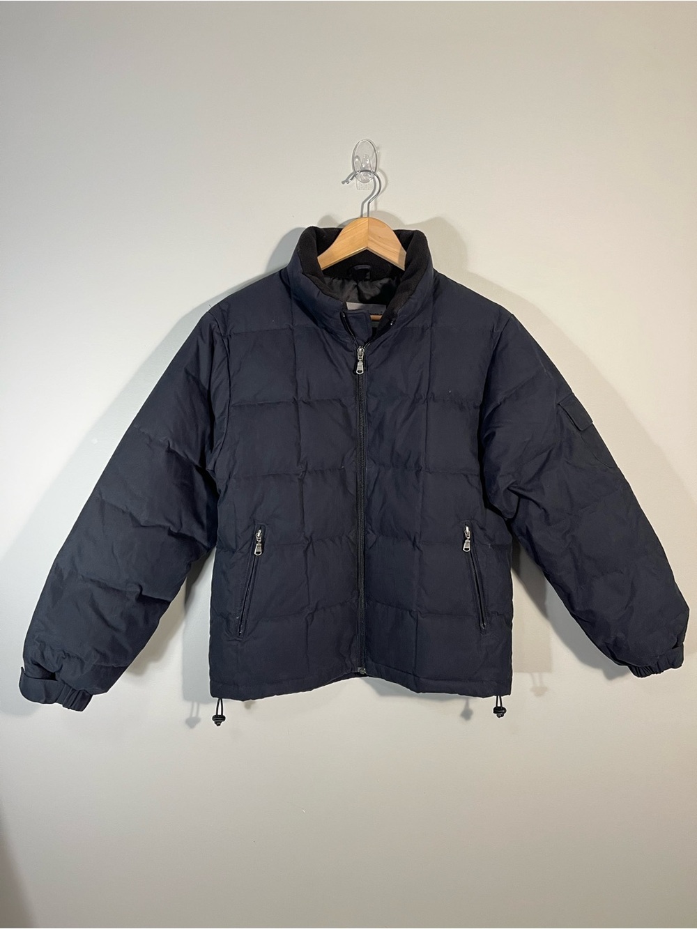 Eddie Bauer Black Insulated Quilted Down Puffer Bomber Jacket Women’s Medium
